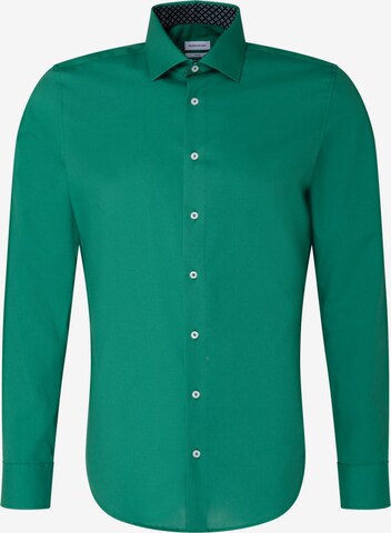 Coupe slim Chemise business SEIDENSTICKER en vert : devant