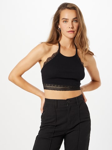 ABOUT YOU Top 'Cleo' in Black: front
