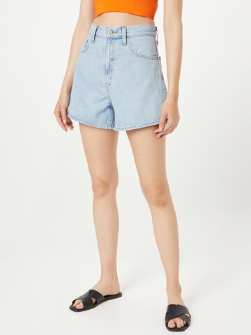 LEVI'S ® Regular Jeans 'High Waisted Mom Short' in Blue Denim