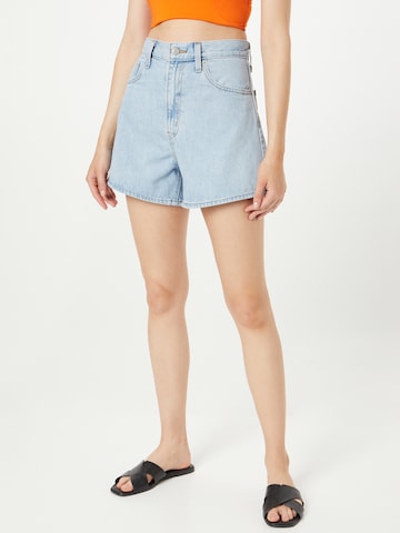 LEVI'S ® Regular Jeans 'High Waisted Mom Short' in Blue: front