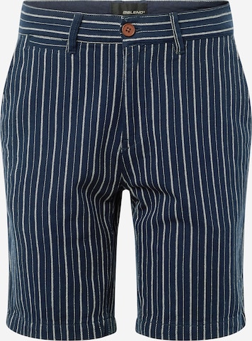 BLEND Chino nohavice - Modrá: predná strana