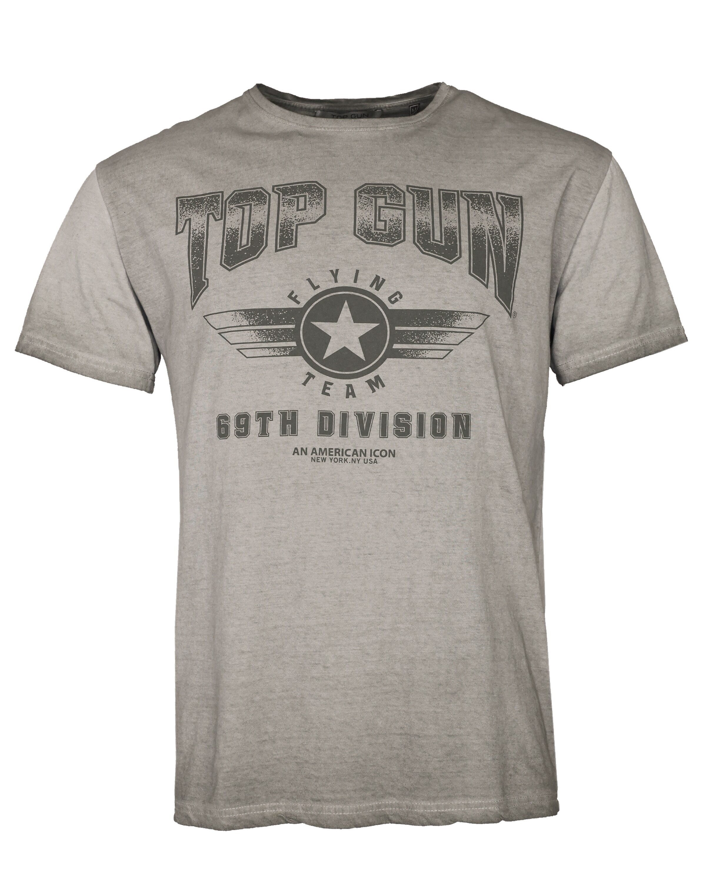 TOP GUN T-Shirt in Grau: Vorderseite
