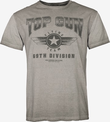 TOP GUN T-Shirt in Grau: Vorderseite