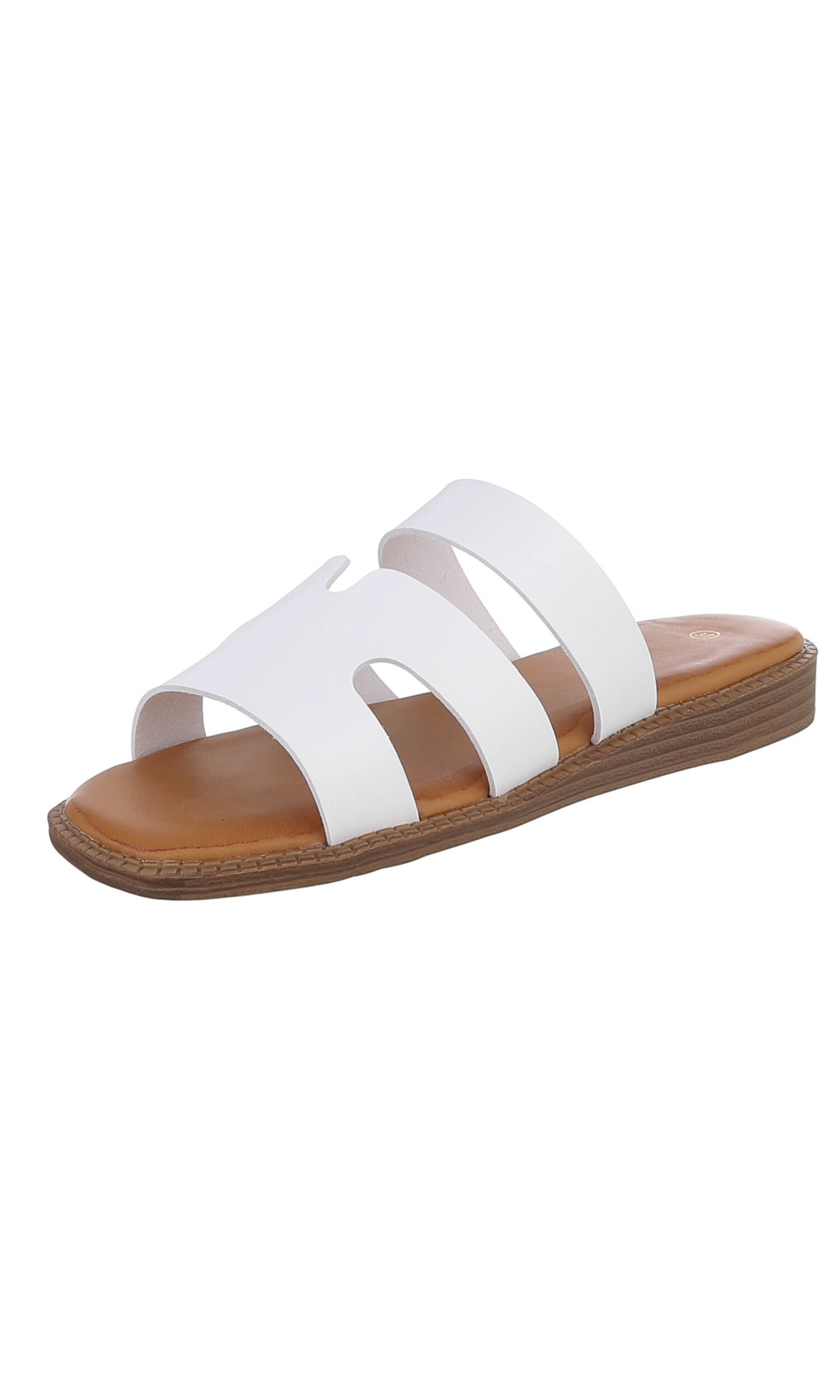 Ital-Design Mules in White: front