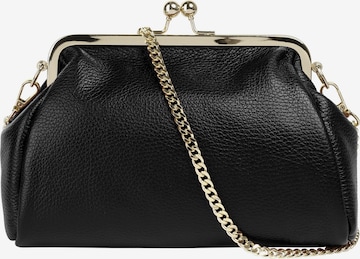 Cluty Clutch in Schwarz: Vorderseite