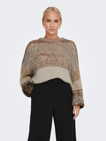 Pull-over 'Almira' ONLY en marron : devant