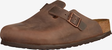 BIRKENSTOCK Пантолеты 'Boston' в Коричневый: спереди