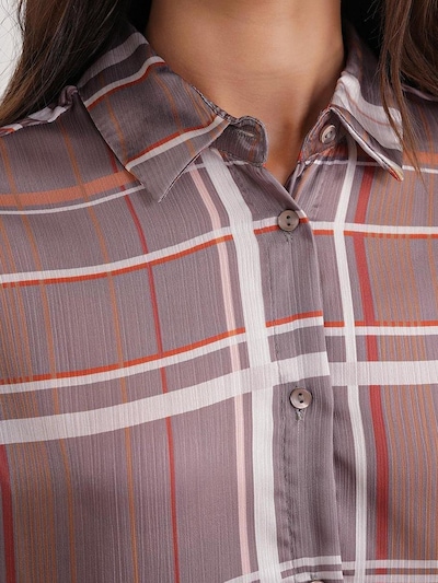 MixRay Blusa em bege escuro / vermelho / branco, Vista do artigo