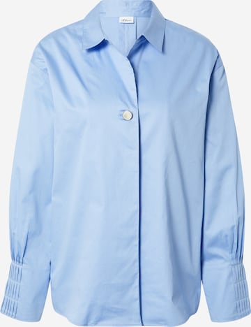 s.Oliver BLACK LABEL Blouse in Blauw: voorkant