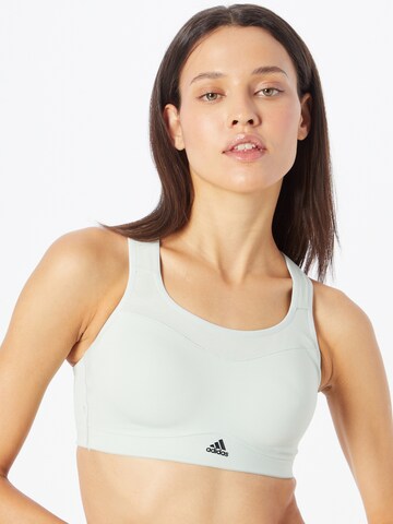 Bustino Reggiseno sportivo 'Tlrd Impact' di ADIDAS SPORTSWEAR in verde: frontale