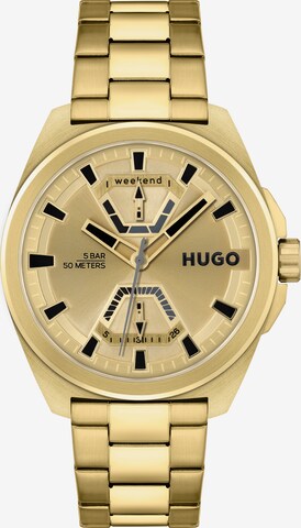 HUGO Analógové hodinky - Zlatá