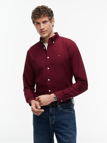 TOMMY HILFIGER Regular Fit Hemd 'Heritage' in Rot: Vorderseite
