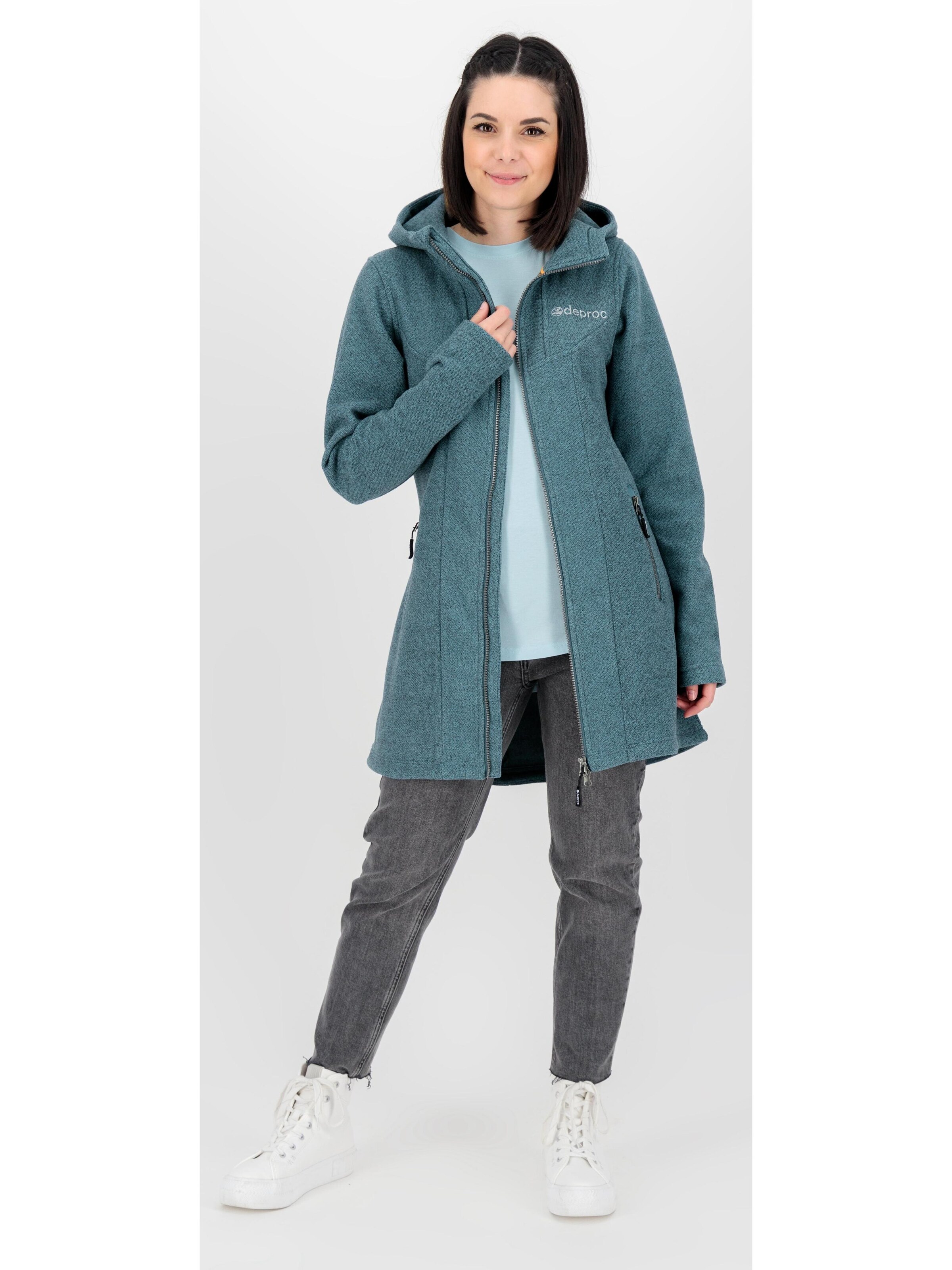 deproc Fleece Jacket 'GLORY APRIL' in Blue