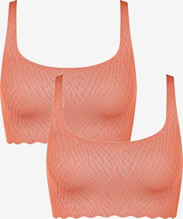 SLOGGI Bustier ' ZERO Feel Bliss Top ' in Orange: Vorderseite