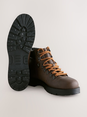 Next Šněrovací boty – hnědá