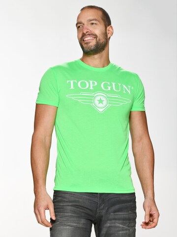 TOP GUN T-Shirt ' Radiate ' in Grün: predná strana