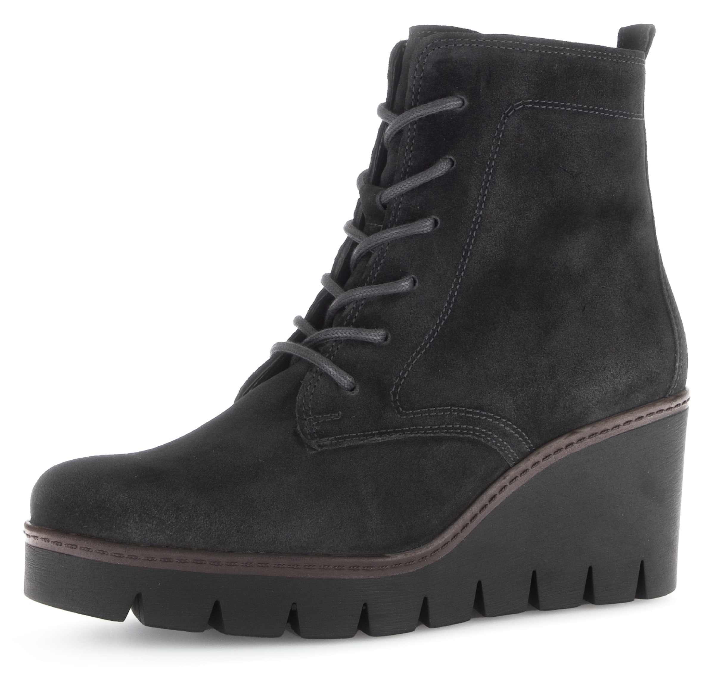 GABOR Schnürstiefelette in Schwarz: Vorderseite