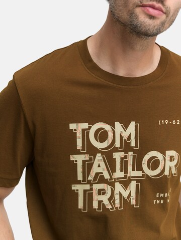 TOM TAILOR Shirt in Bruin