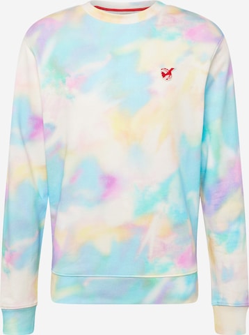 SCOTCH & SODA Sweatshirt 'The Free Spirit Peace Bird' in Blue: front