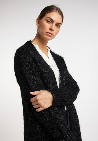 usha WHITE LABEL Knit Cardigan in Black