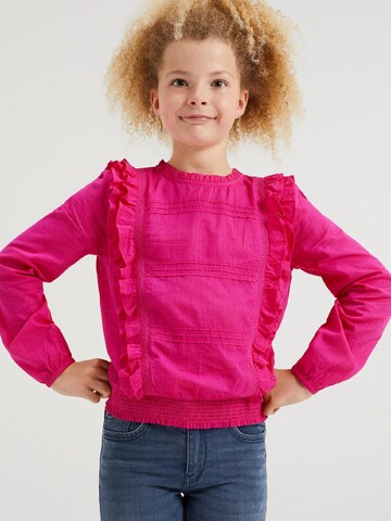 WE Fashion Blouse in Roze: voorkant