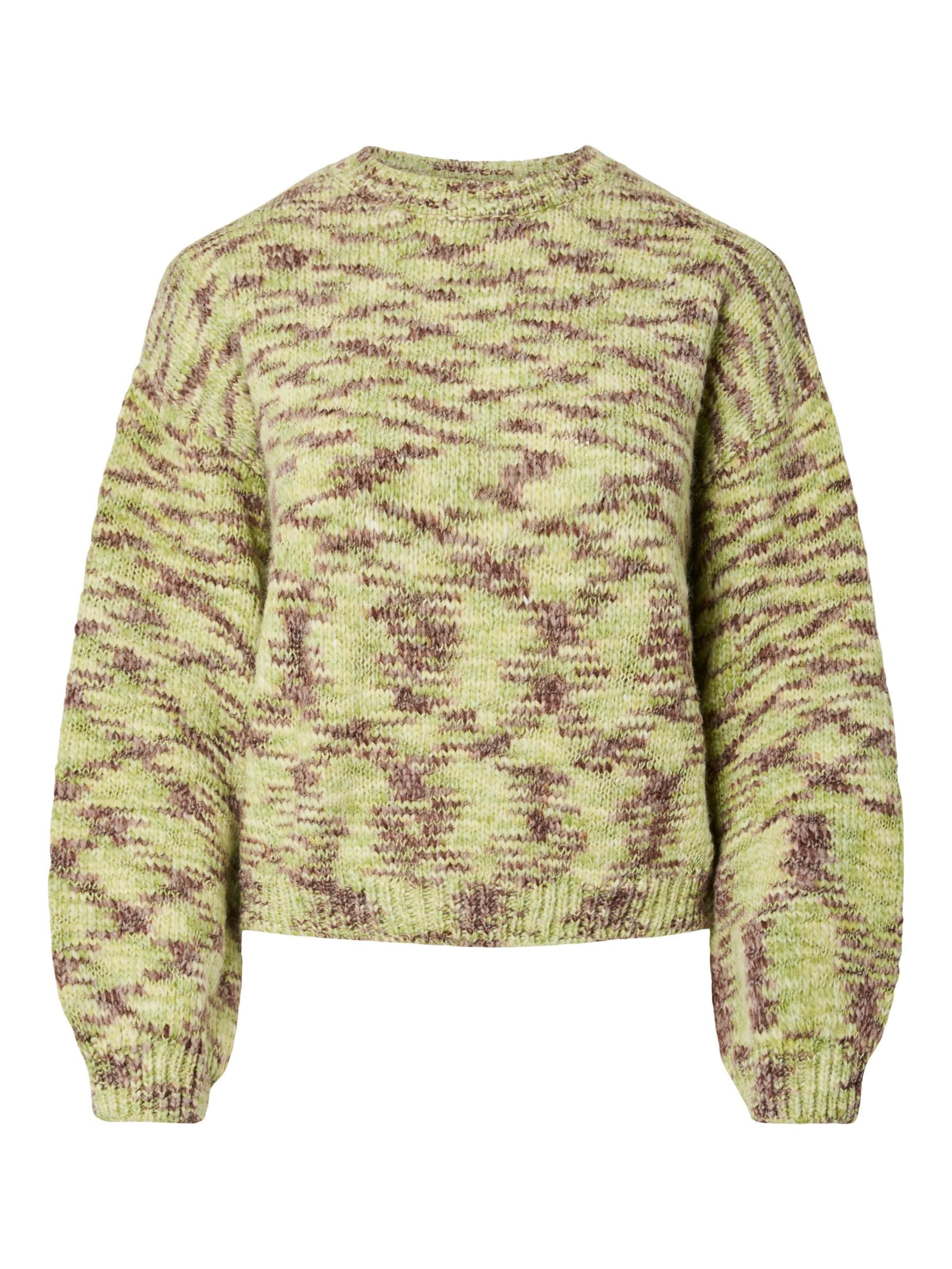 PIECES Πουλόβερ 'PCFilla' σε πράσινο: μπροστά