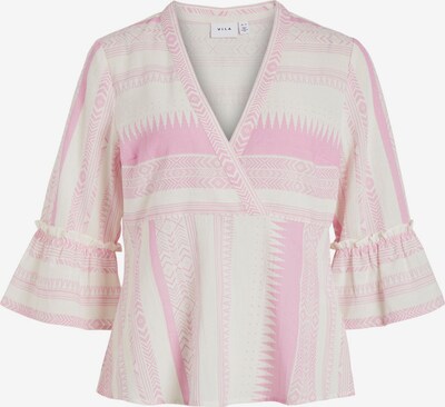 Bluză VILA pe roz eozină / roz deschis / alb natural, Vizualizare produs