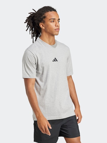 ADIDAS SPORTSWEAR Λειτουργικό μπλουζάκι 'Essentials' σε γκρι: μπροστά