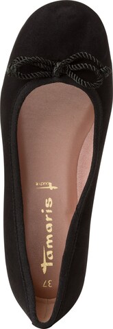 TAMARIS Ballet Flats in Black