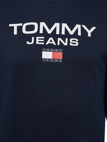 Tommy Jeans Plus كنزة رياضية بلون أزرق