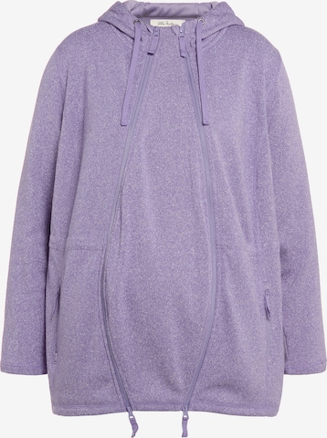 Veste de survêtement Ulla Popken en violet : devant