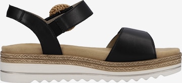 REMONTE Strap Sandals in Black