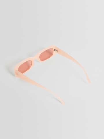 Bershka Okulary przeciwsłoneczne w kolorze różowy