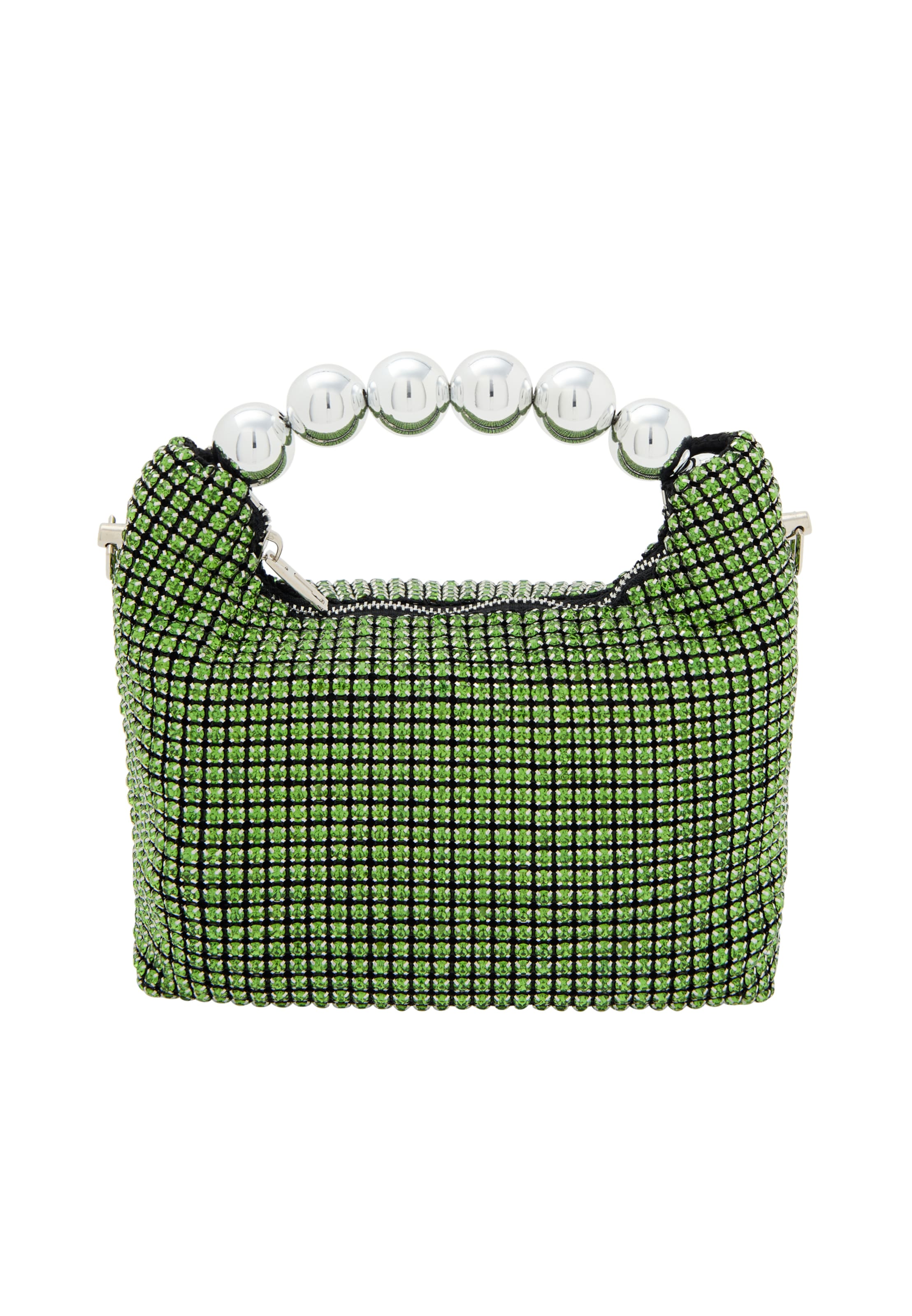 myMo at night Bolso de mano en verde / negro / blanco perla, Vista del producto