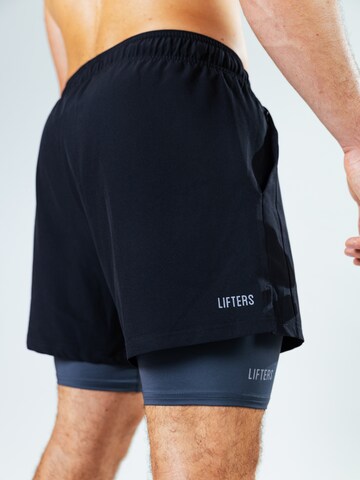 Lifters Slimfit Sporthose 'Hybrid 2-in-1' in Schwarz