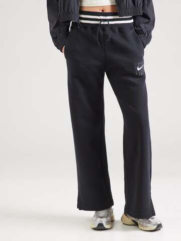 Nike Sportswear Широкий Штаны 'PHNX FLC' в Черный: спереди