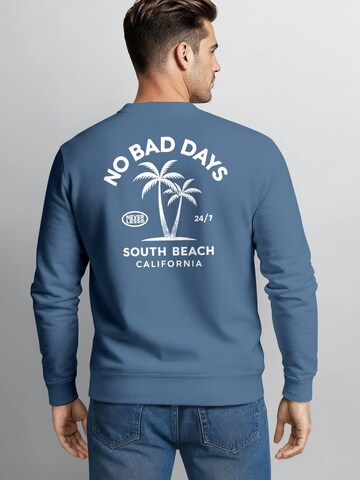 Neverless Sweatshirt 'No Bad Days' in Blau