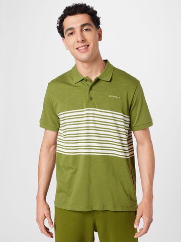 ESPRIT - Camiseta en verde: frente