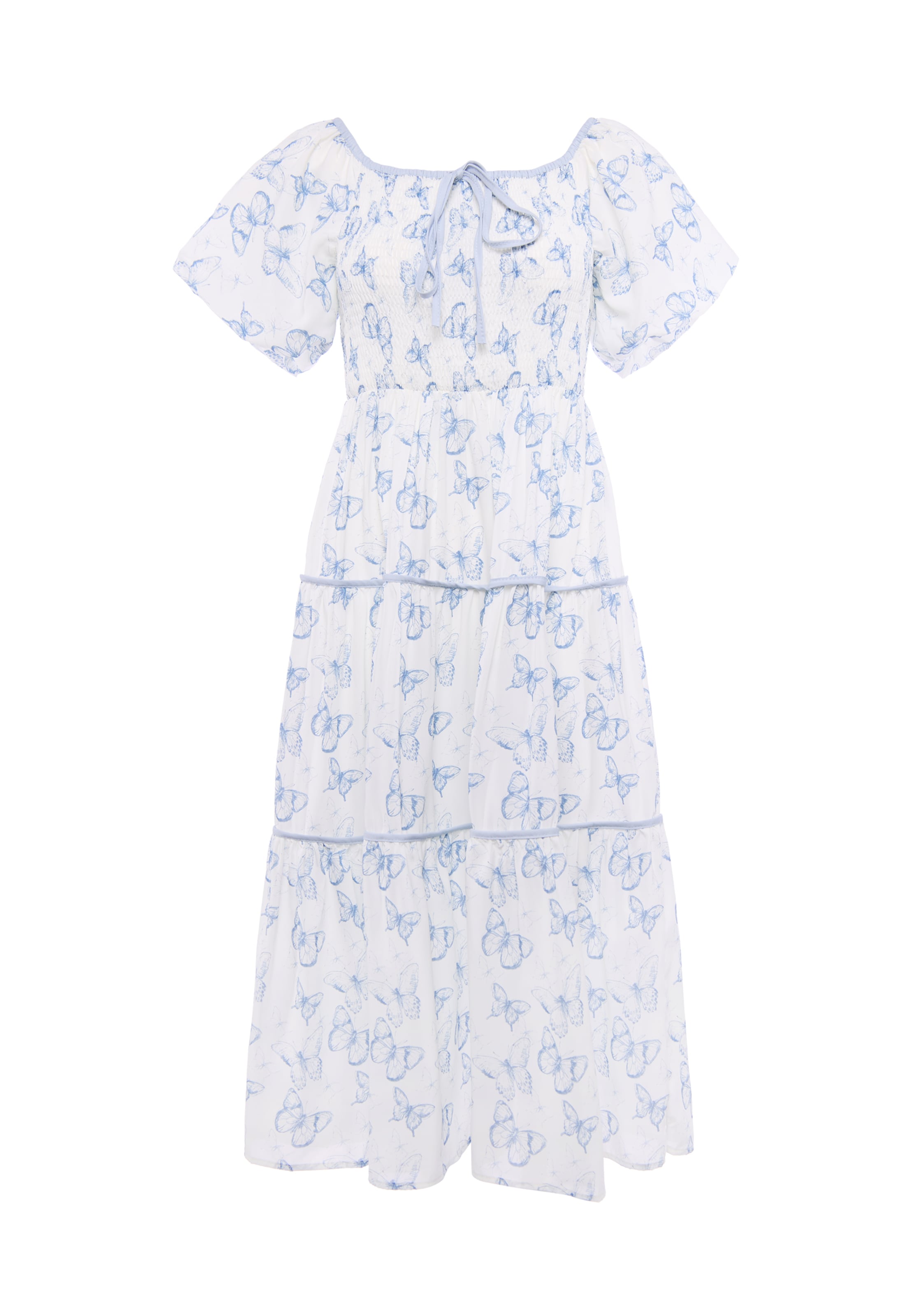 faina Dress in White: front