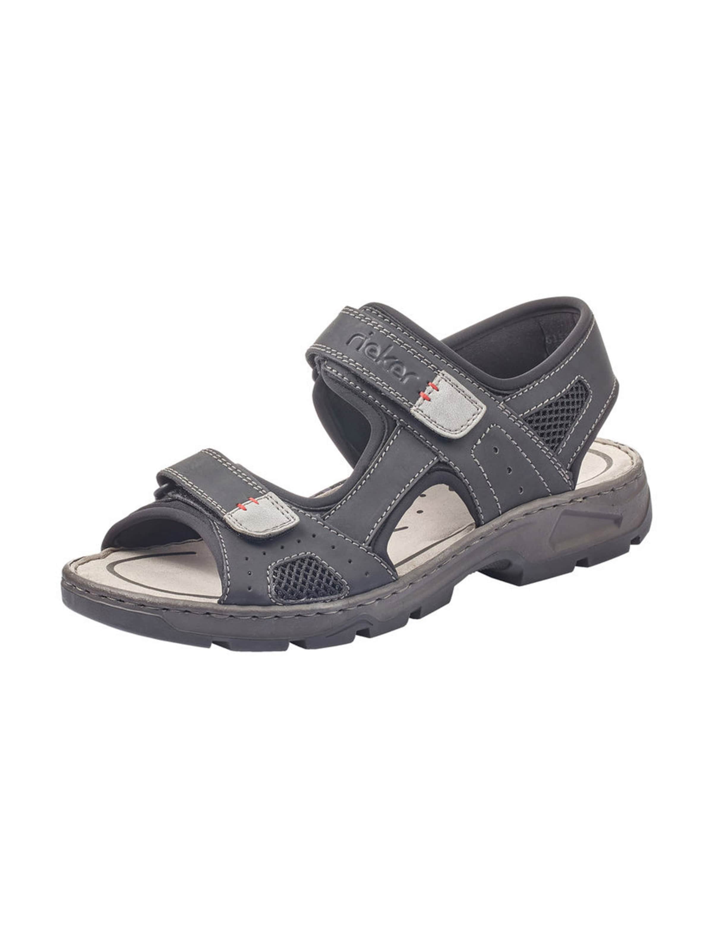 Rieker Sandale in Schwarz: Vorderseite