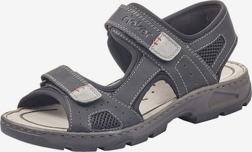 Rieker Sandals in Black: front