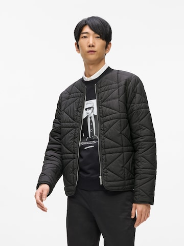 Karl Lagerfeld Übergangsjacke in Schwarz: Vorderseite