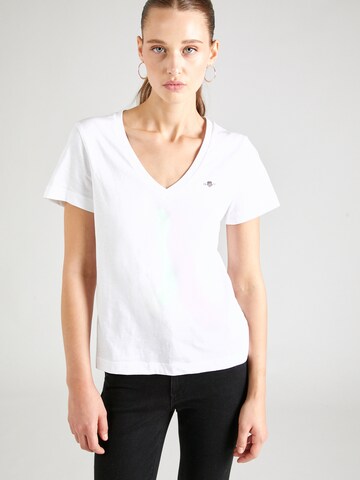 T-shirt GANT en blanc : devant