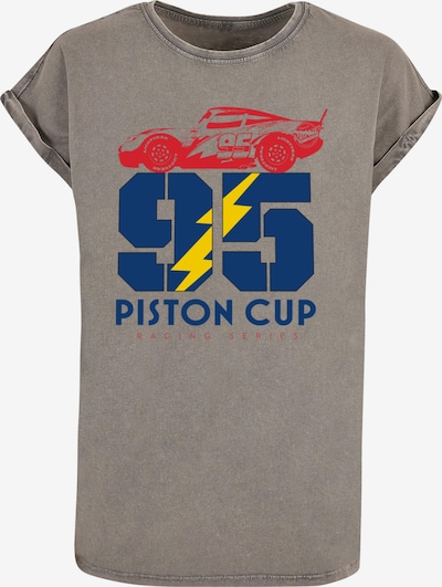 ABSOLUTE CULT T-Shirt 'Cars - Piston Cup 95' in dunkelblau / gelb / stone / knallrot, Produktansicht