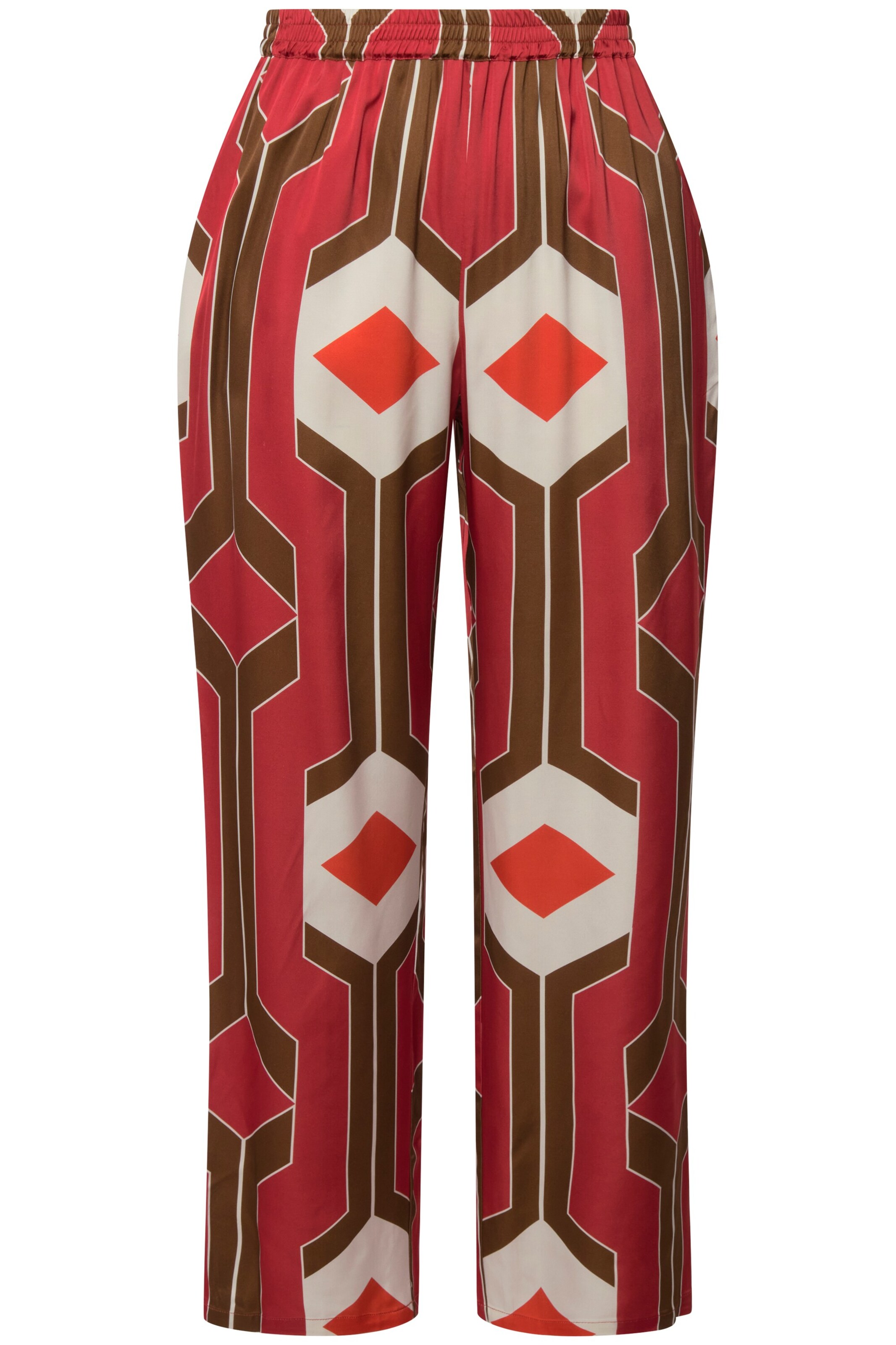 Ulla Popken Loose fit Trousers in Red: front