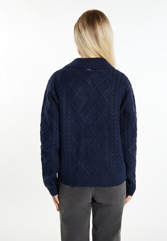 Cardigan 'Incus' DreiMaster Vintage en bleu