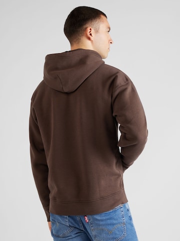 LEVI'S ® Sweatshirt 'Relaxed Baby Tab Hoodie' in Brown