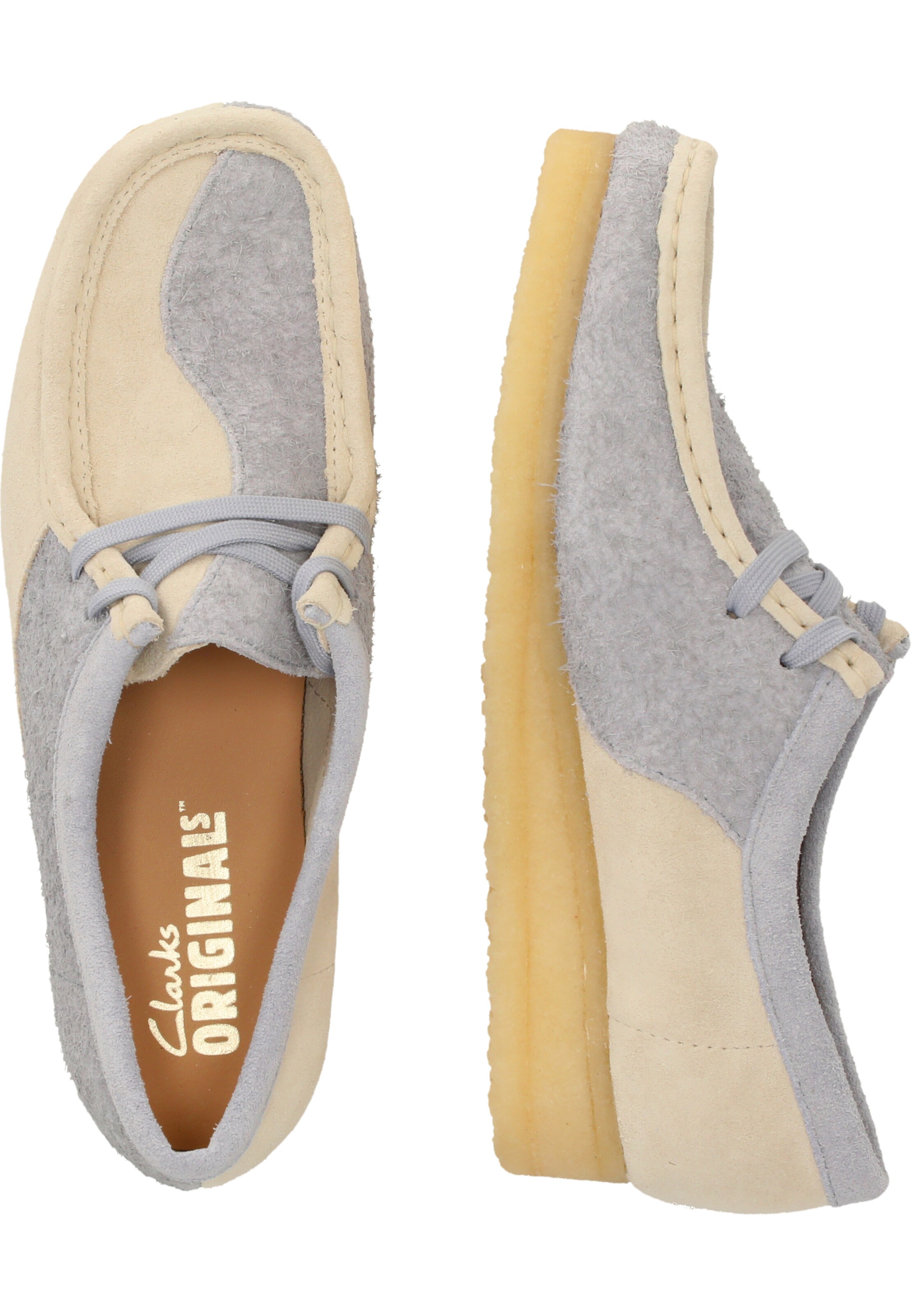 CLARKS Schnürschuhe 'Wallabee' in Blau