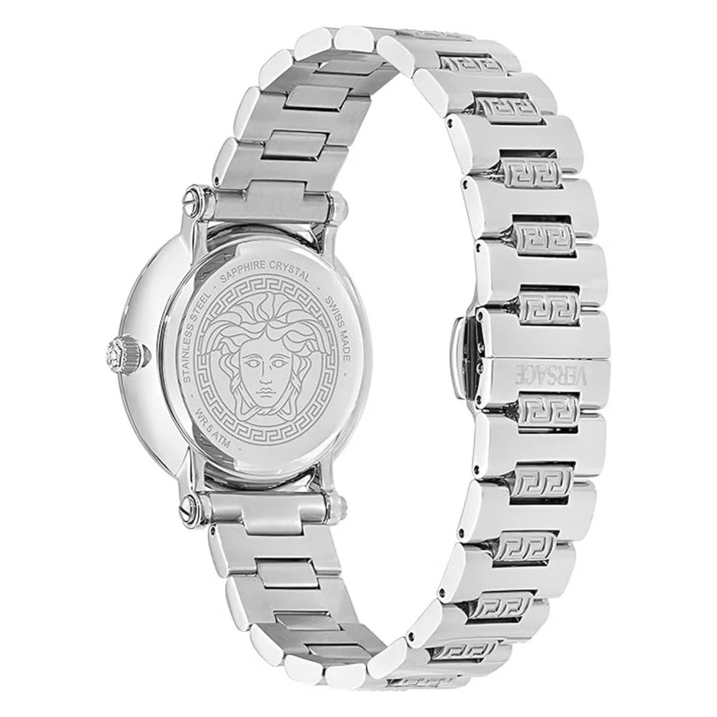 VERSACE Analoog horloge 'Greca Sphere' in Zilver