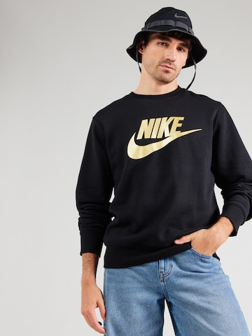 Nike Sportswear Суичър 'CLUB' в черно: отпред